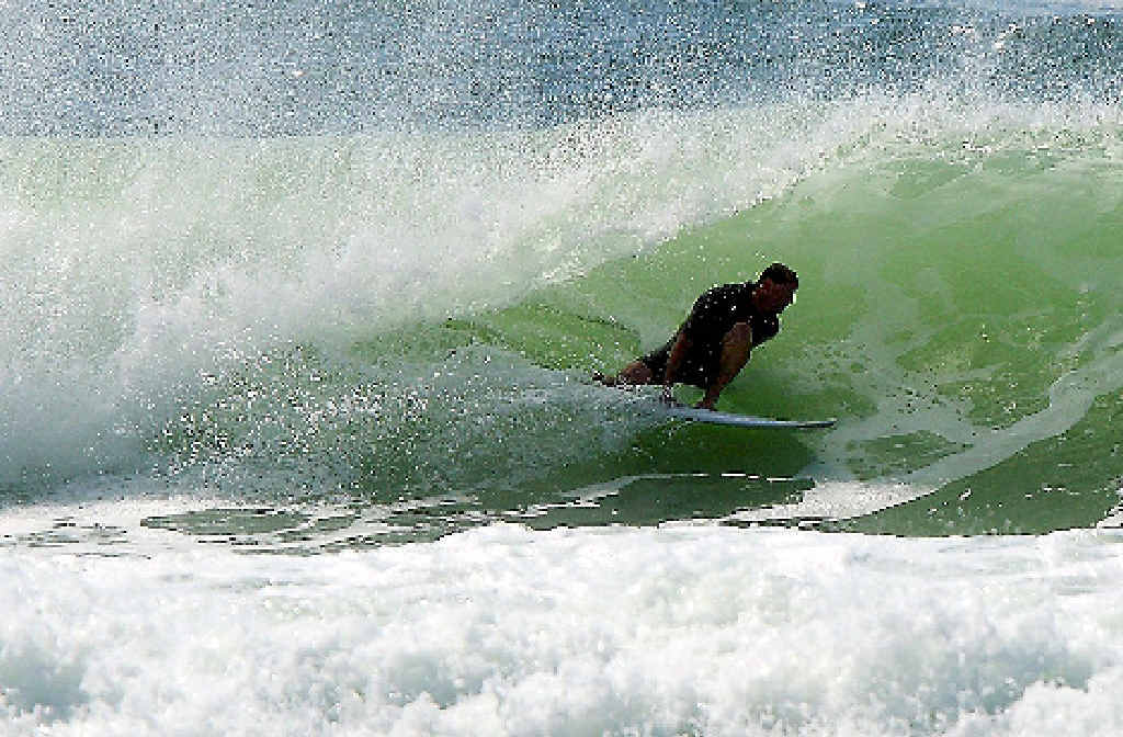 LEFT: The beach breaks did have moments last weekend. LEFT: The beach breaks did have moments last weekend.